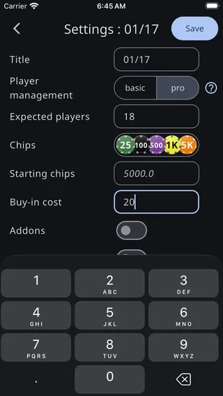 Buy-in cost